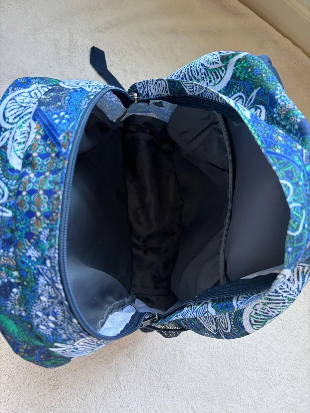 Trans by Jansport Blue & Green Floral Backpack